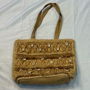 Tan Woven Bag - perfect for Vacay!